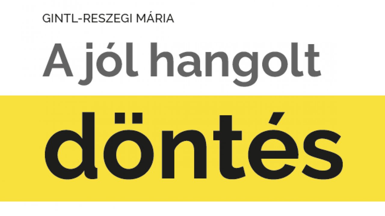 A jól hangolt döntés könyv